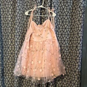 SHEIN Blush Floral 6xl mini Dress